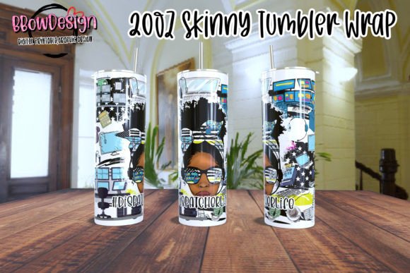 Afro 911 Dispatcher Life 20oz Skinny Tumbler Wrap Graphic Review