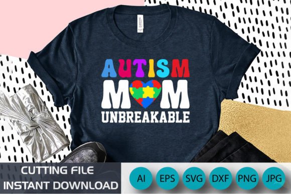 Autism Mom PNG: A Heartfelt Embroidery Design for Awareness Projects