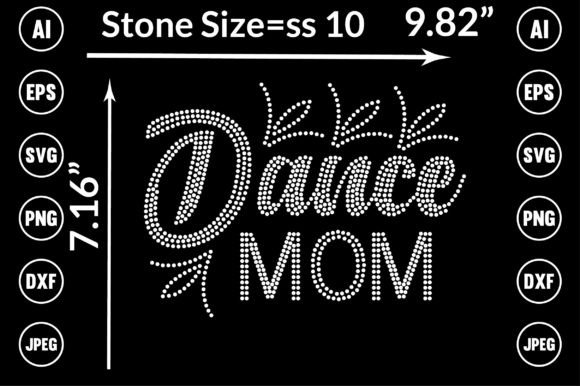 Dance Mom Rhinestone Templates Design: A Sparkle for Small Business Branding