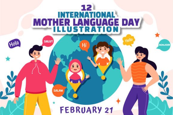 International Mother Language Day Graphics for Local Business Branding