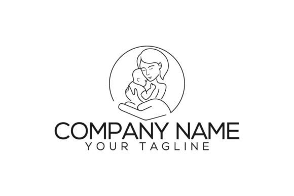 Mom and Baby Logo Design: A Perfect Graphic for Handmade Creations