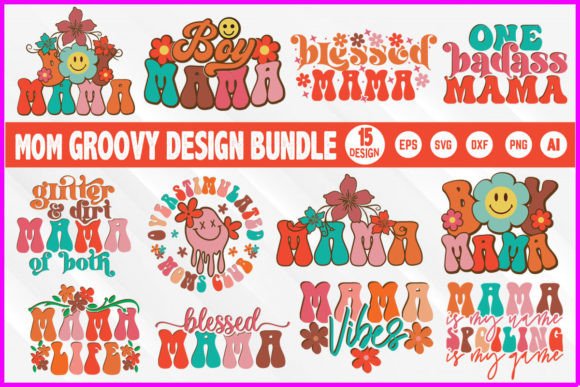 Mom Groovy Design Bundle Review: A Retro Graphic Asset for T-Shirt Designs and More