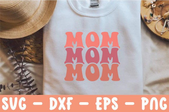 Mom Mom Mom T-Shirt Design Graphics for Digital Sellers