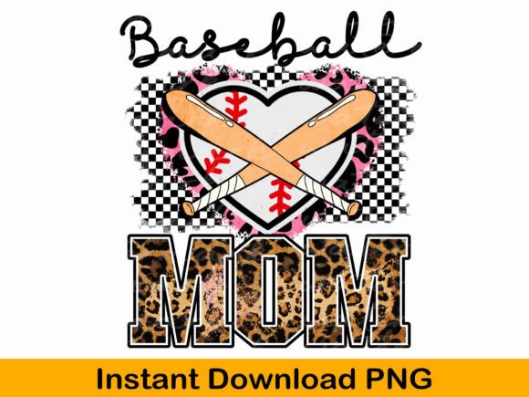 Retro Baseball Mom PNG: A Versatile Graphic for T-Shirt Designs and More