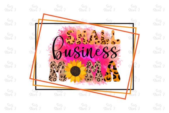 Small Business Mama Mom Sublimation: A Polished Graphic Design Asset for T-Shirt and Web Projects